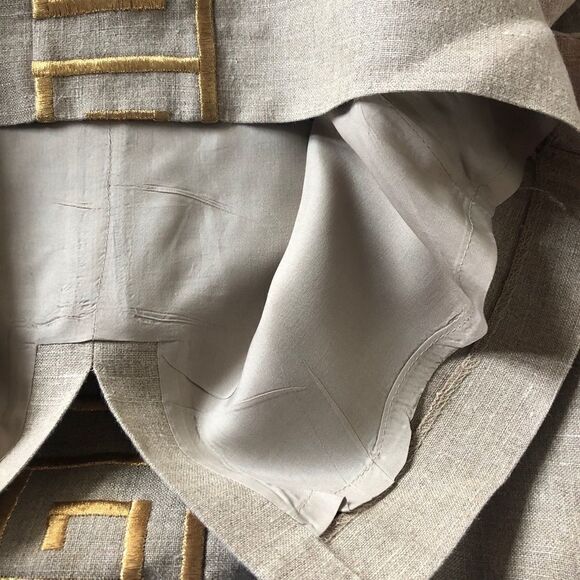 Chetta B Vintage linen & gold Sheath Dress - Picture 7 of 9